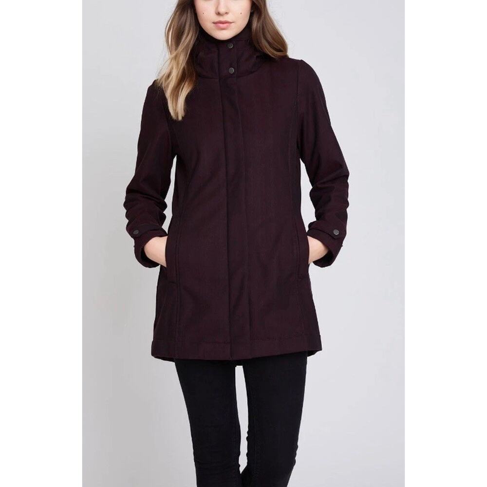 Mia Melon Whitney Plum Purple Jacket Contoured Button Zipper Closure NWT Size XS